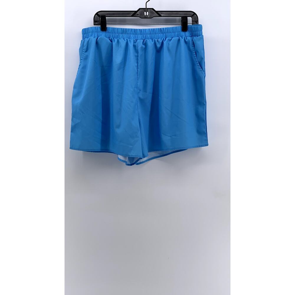 UNBRANDED Women's Light Blue Casual Shorts SZ 2XL